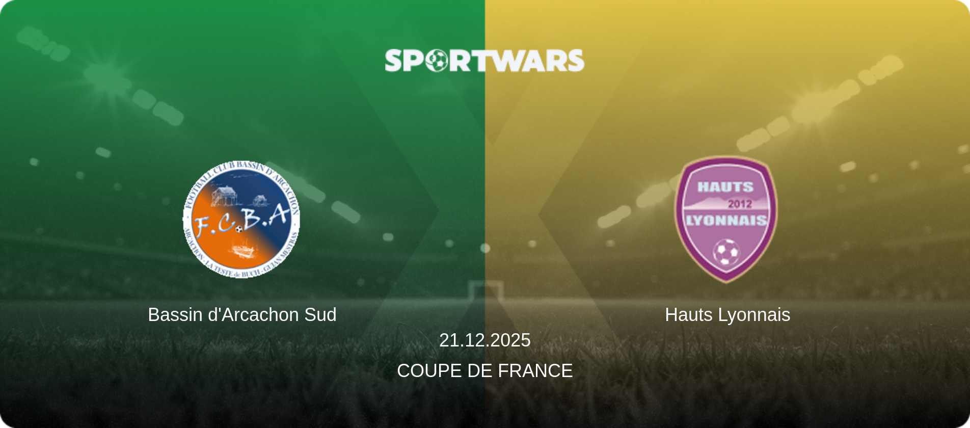 Bassin d'Arcachon Sud — Hauts Lyonnais, 21.12.2025 — Coupe de France (match preview)
