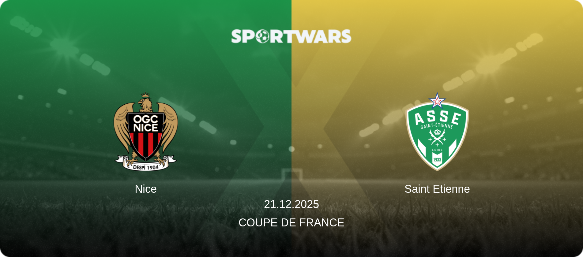 Nice — Saint Etienne, 21.12.2025 — Coupe de France (match preview)