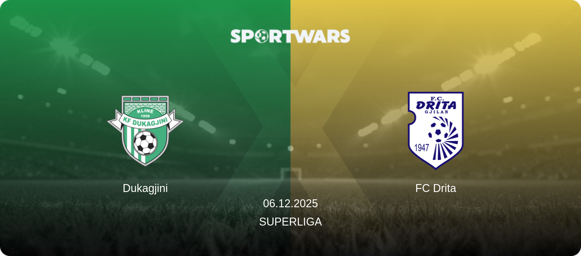 Dukagjini — FC Drita, 06.12.2025 — Superliga (match preview)