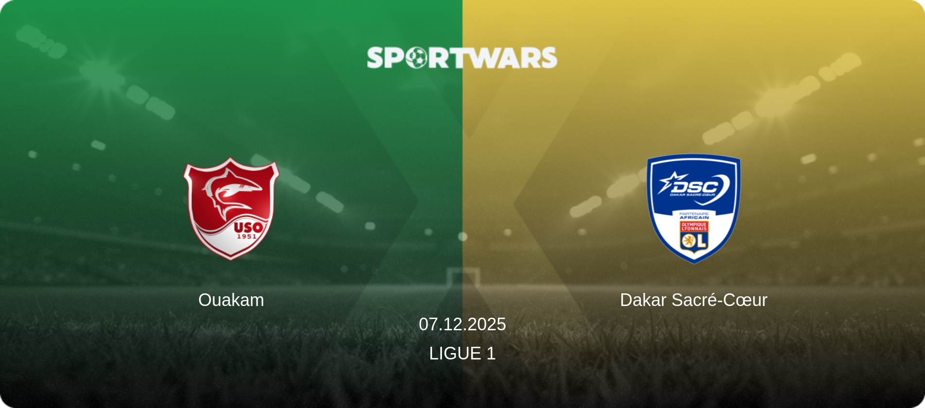 Ouakam — Dakar Sacré-Cœur, 07.12.2025 — Ligue 1 (match preview)