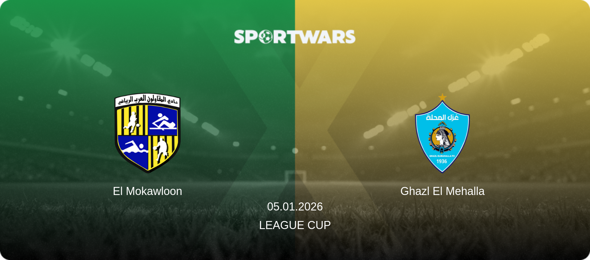 El Mokawloon — Ghazl El Mehalla, 05.01.2026 — League Cup (match preview)