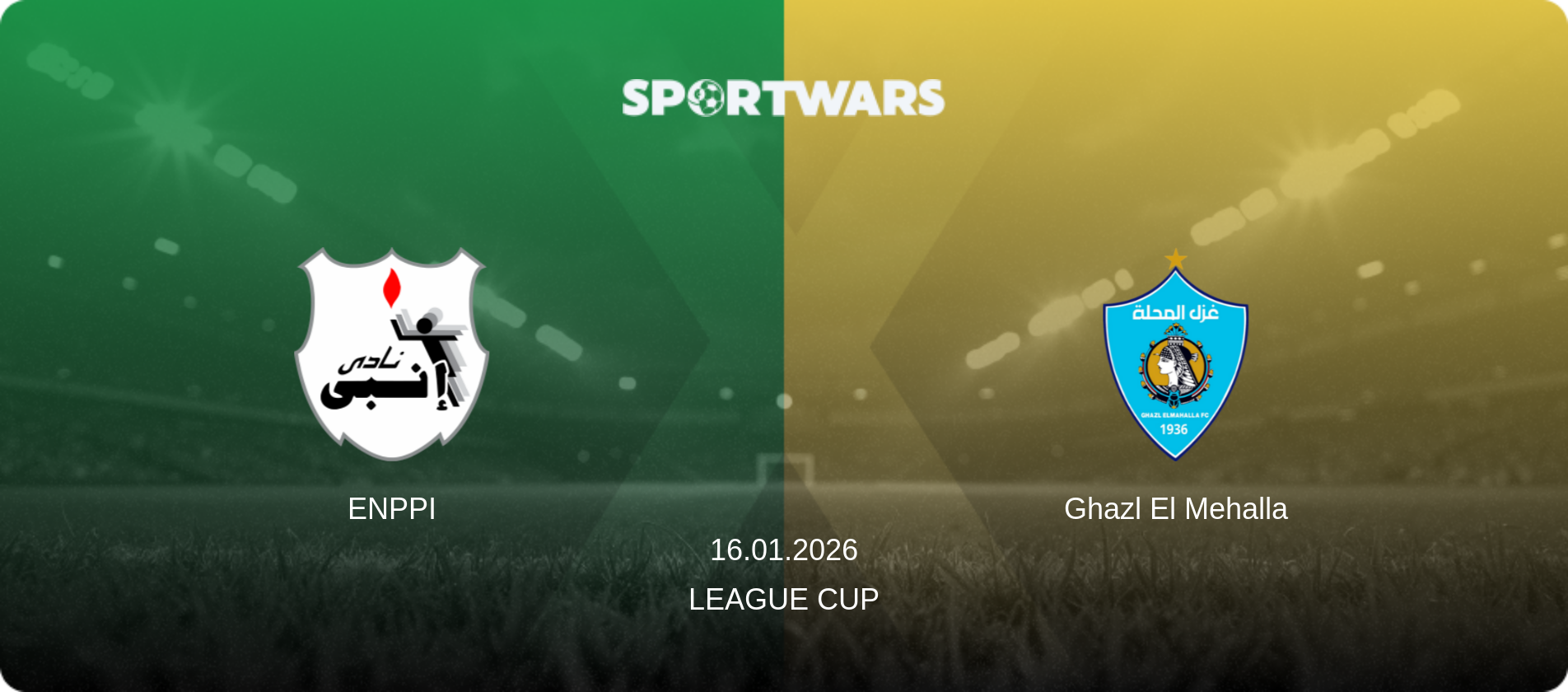 ENPPI — Ghazl El Mehalla, 16.01.2026 — League Cup (match preview)