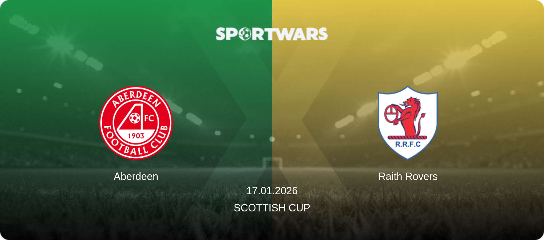 Aberdeen — Raith Rovers, 17.01.2026 — Scottish Cup (match preview)