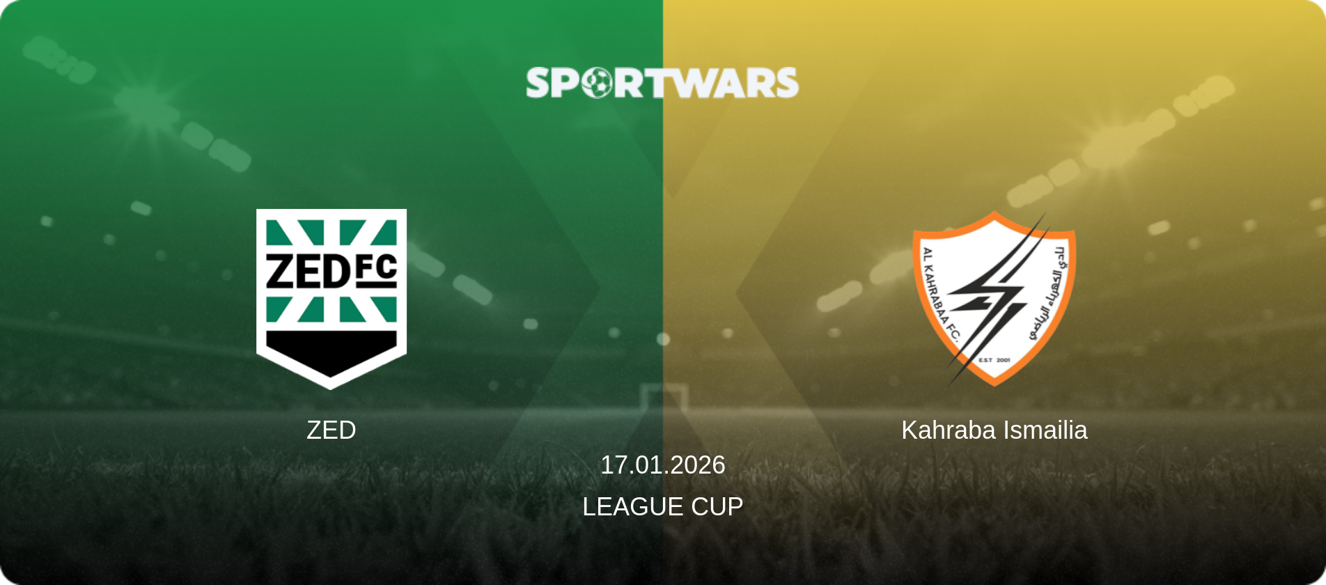 ZED — Kahraba Ismailia, 17.01.2026 — League Cup (match preview)