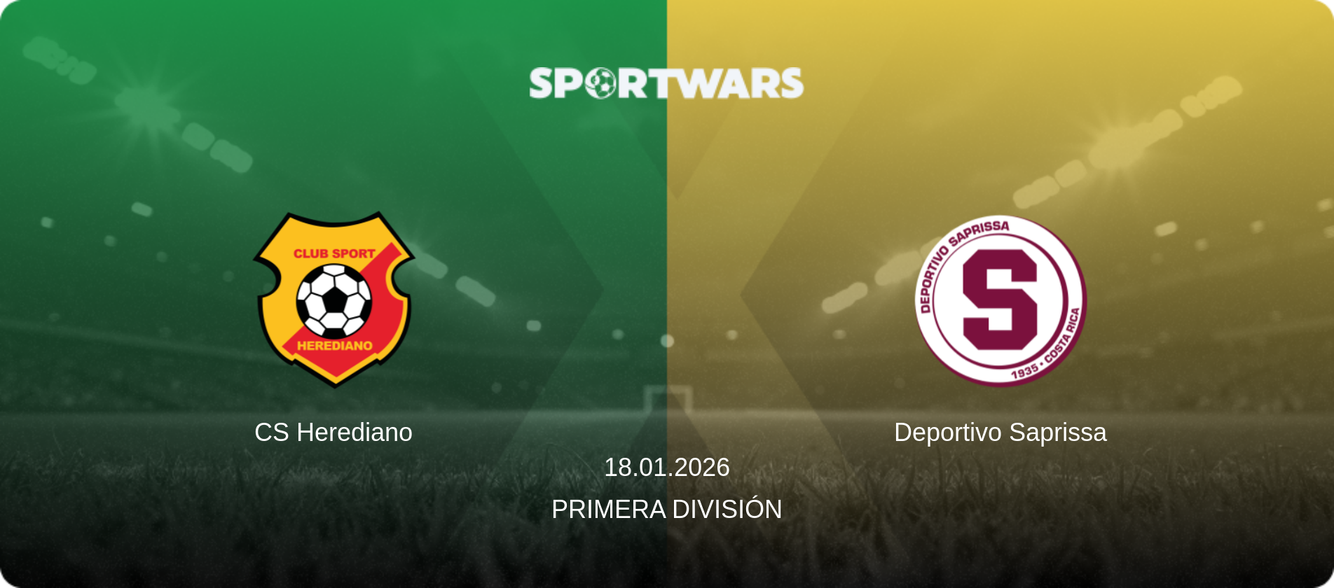 CS Herediano — Deportivo Saprissa, 18.01.2026 — Primera División (match preview)