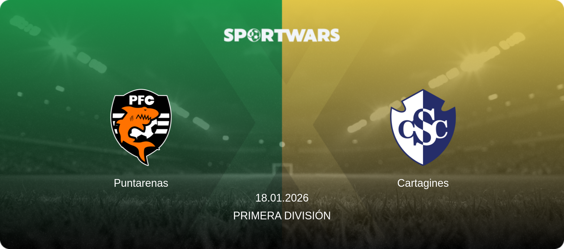 Puntarenas — Cartagines, 18.01.2026 — Primera División (match preview)