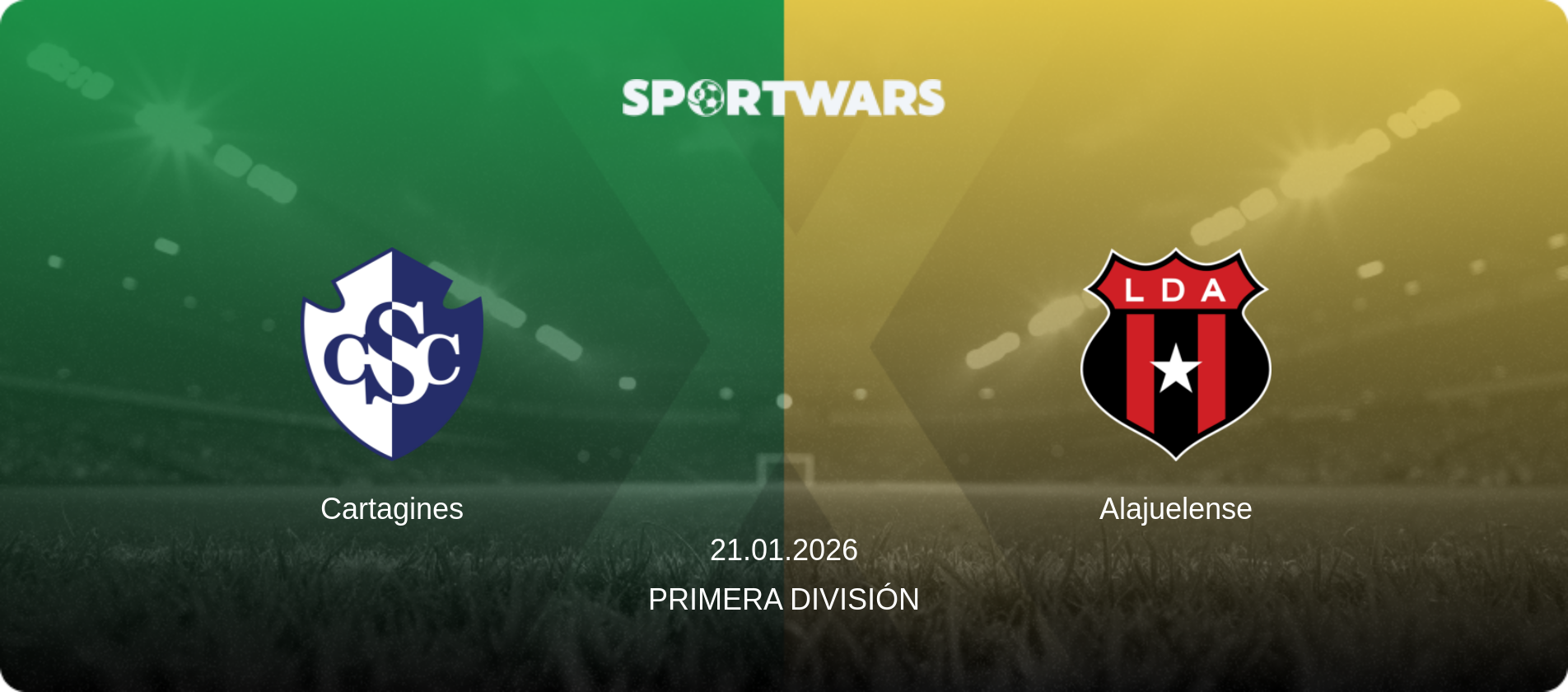 Cartagines — Alajuelense, 21.01.2026 — Primera División (match preview)