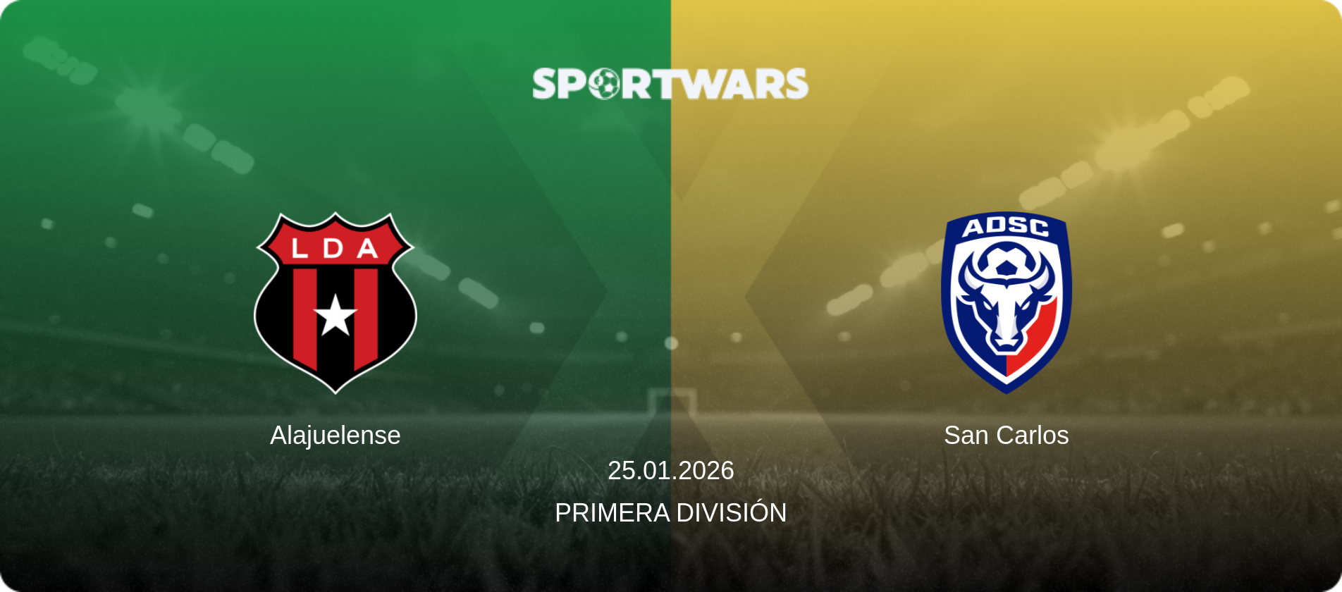 Alajuelense — San Carlos, 25.01.2026 — Primera División (match preview)
