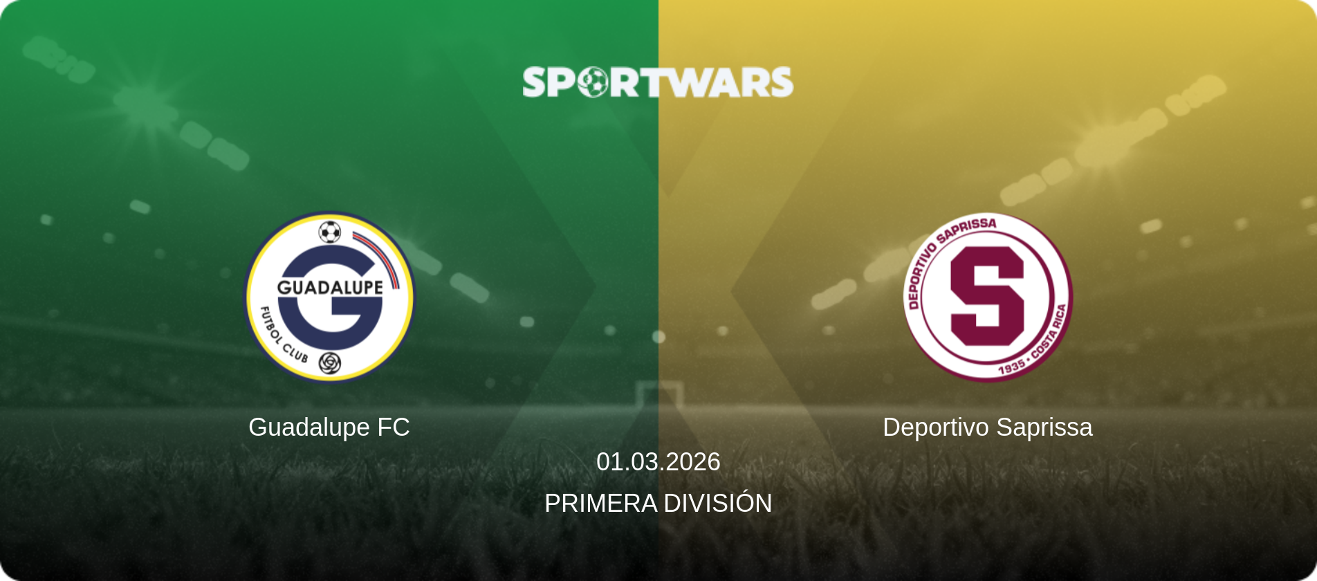 Guadalupe FC — Deportivo Saprissa, 01.03.2026 — Primera División (match preview)