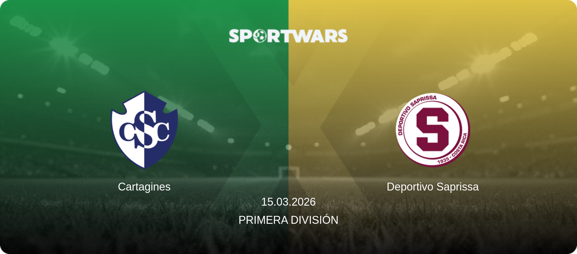 Cartagines — Deportivo Saprissa, 15.03.2026 — Primera División (match preview)