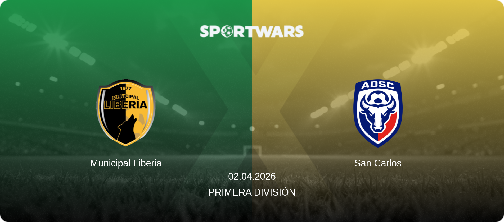 Municipal Liberia — San Carlos, 02.04.2026 — Primera División (match preview)