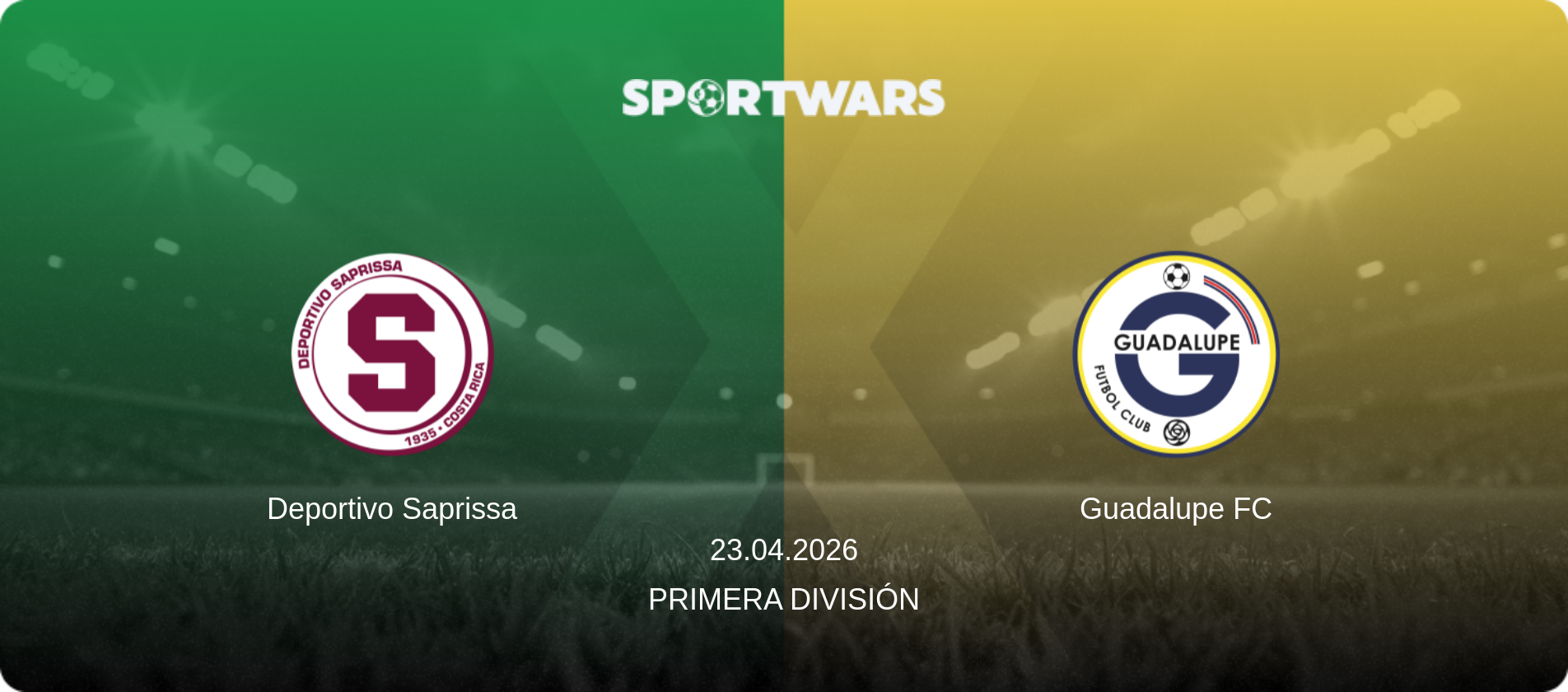 Deportivo Saprissa — Guadalupe FC, 23.04.2026 — Primera División (match preview)