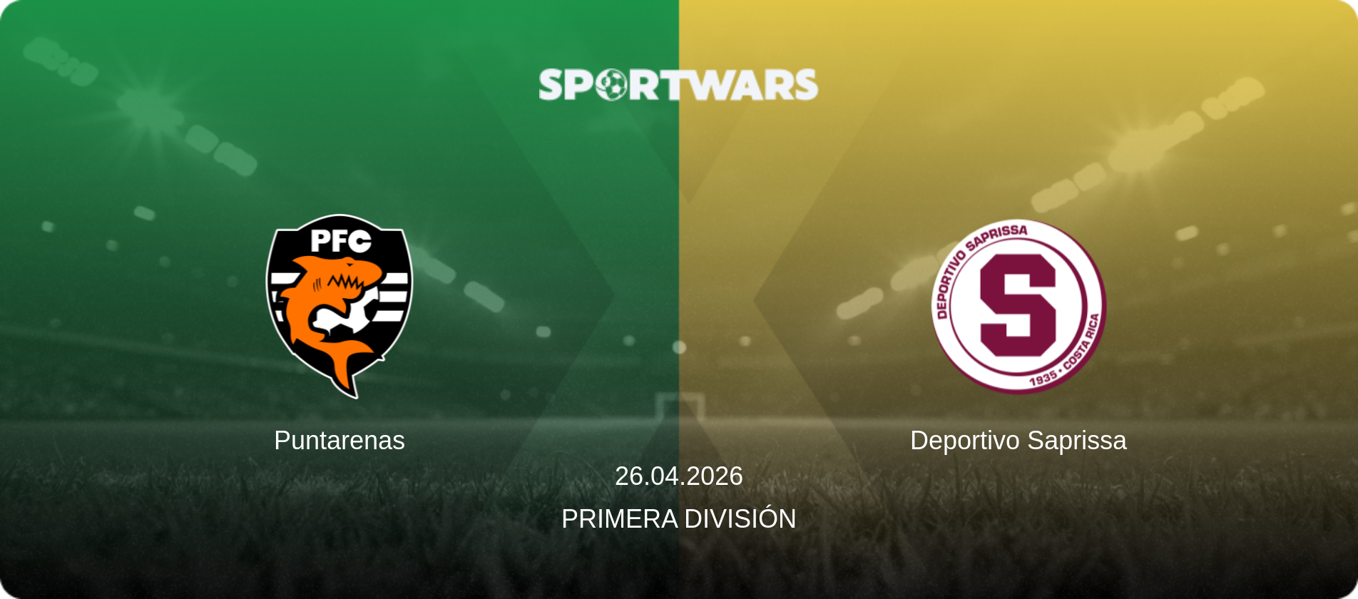 Puntarenas — Deportivo Saprissa, 26.04.2026 — Primera División (match preview)