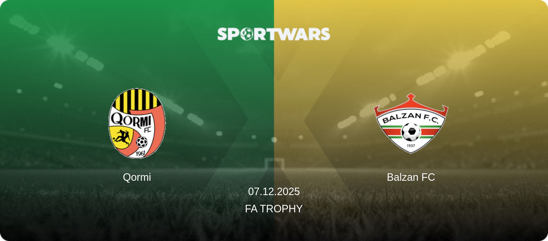 Qormi — Balzan FC, 07.12.2025 — FA Trophy (match preview)