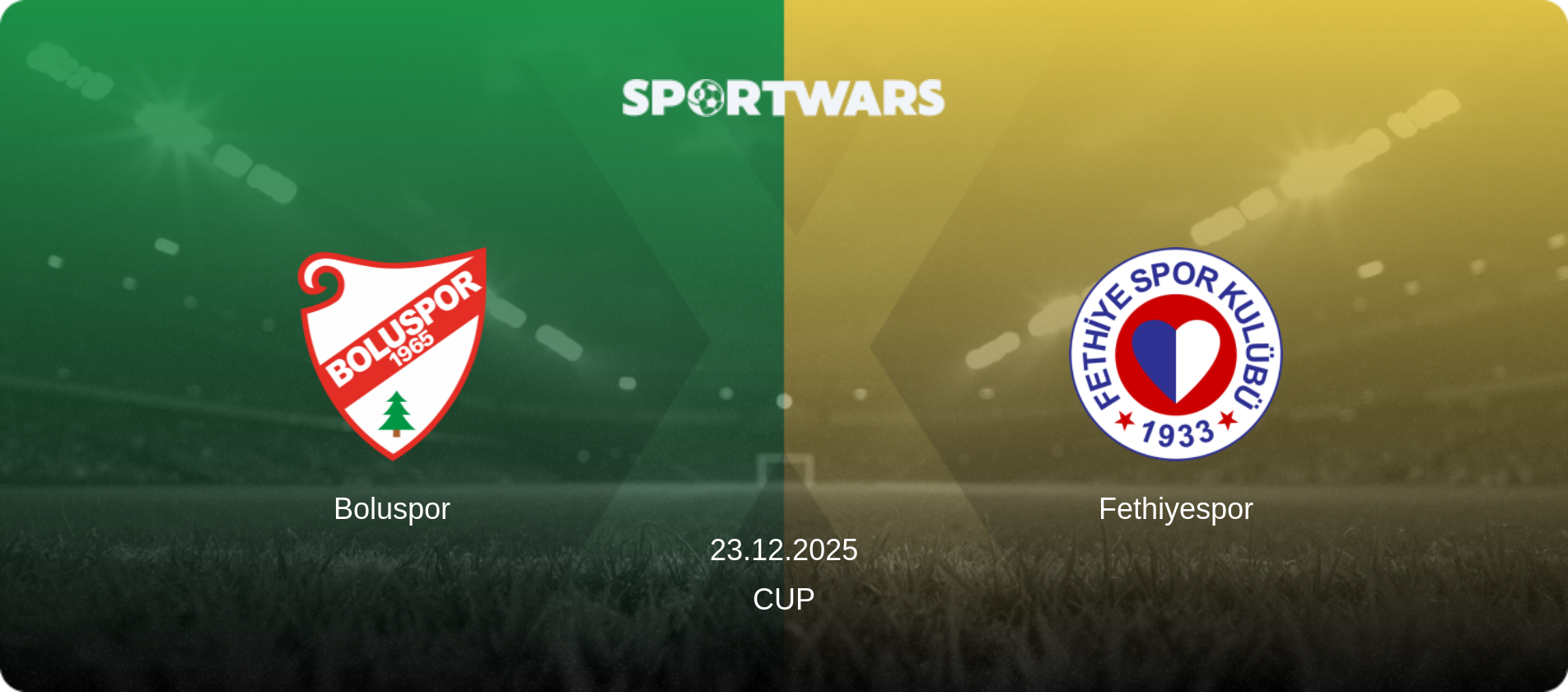 Boluspor — Fethiyespor, 23.12.2025 — Cup (match preview)