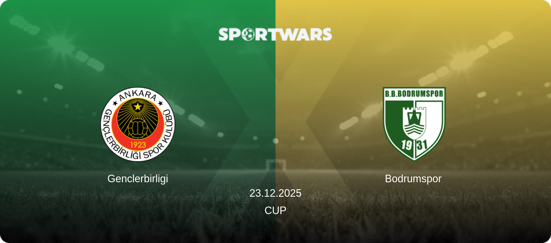 Genclerbirligi — Bodrumspor, 23.12.2025 — Cup (match preview)