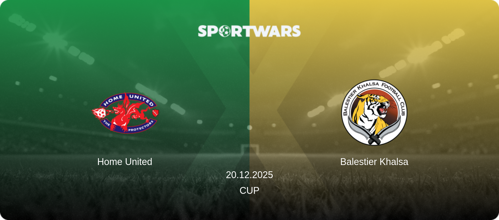 Home United — Balestier Khalsa, 20.12.2025 — Cup (match preview)