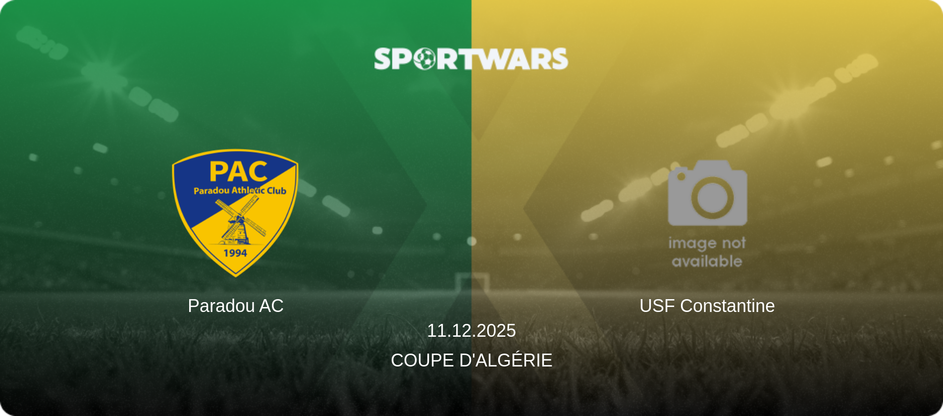 Paradou AC — USF Constantine, 11.12.2025 — Coupe Nationale (match preview)