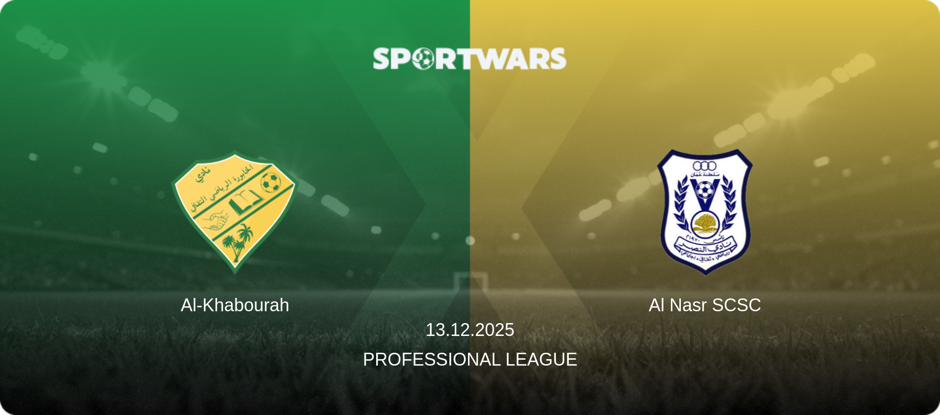 Al-Khabourah — Al Nasr SCSC, 13.12.2025 — Professional League (match preview)