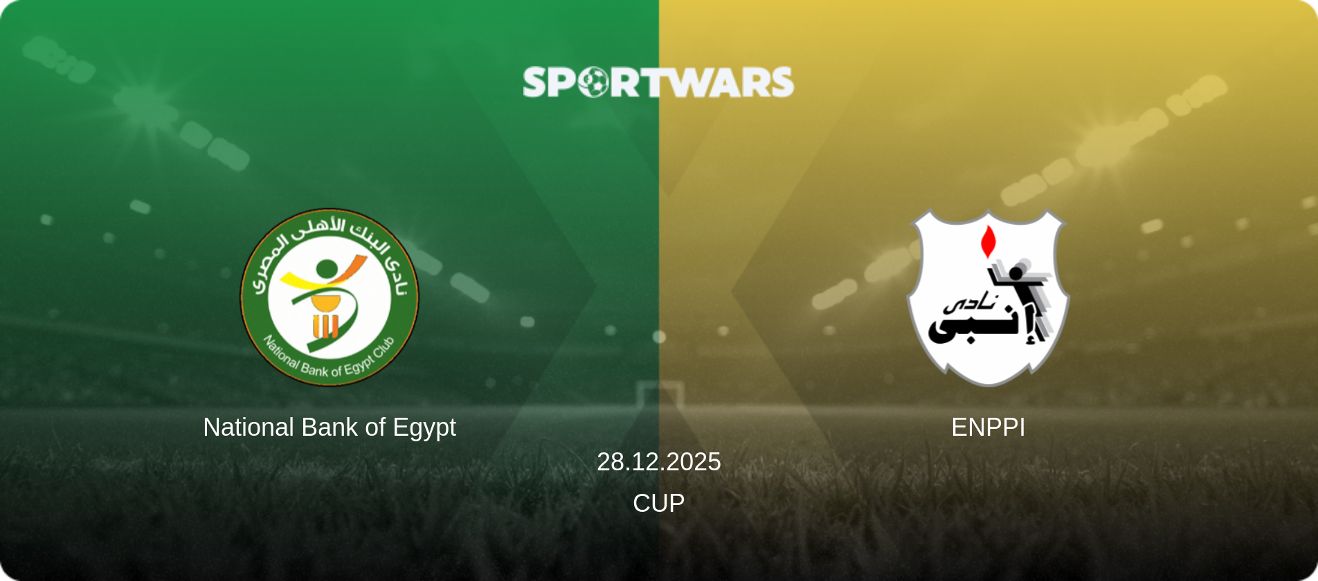 National Bank of Egypt — ENPPI, 28.12.2025 — Cup (match preview)