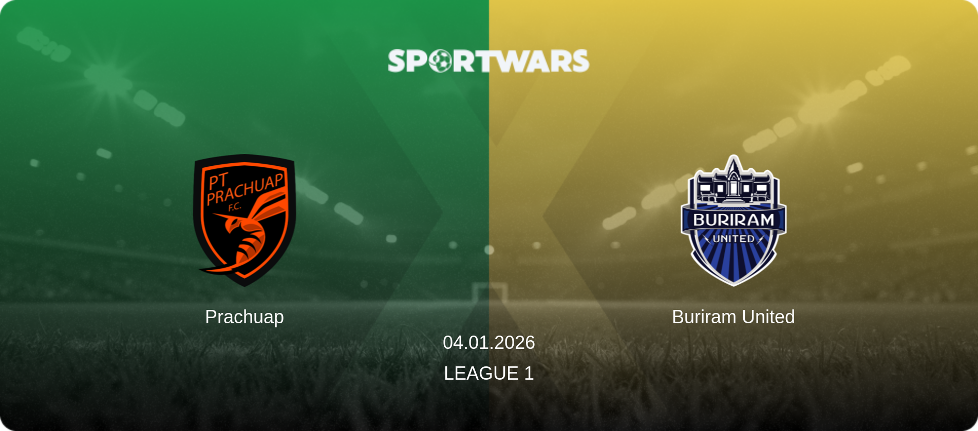 Prachuap — Buriram United, 04.01.2026 — League 1 (match preview)