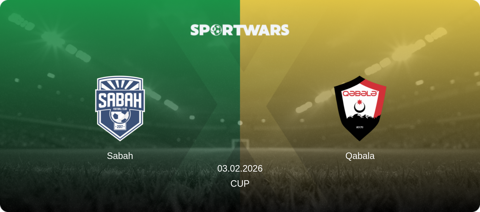 Sabah — Qabala, 03.02.2026 — Cup (match preview)