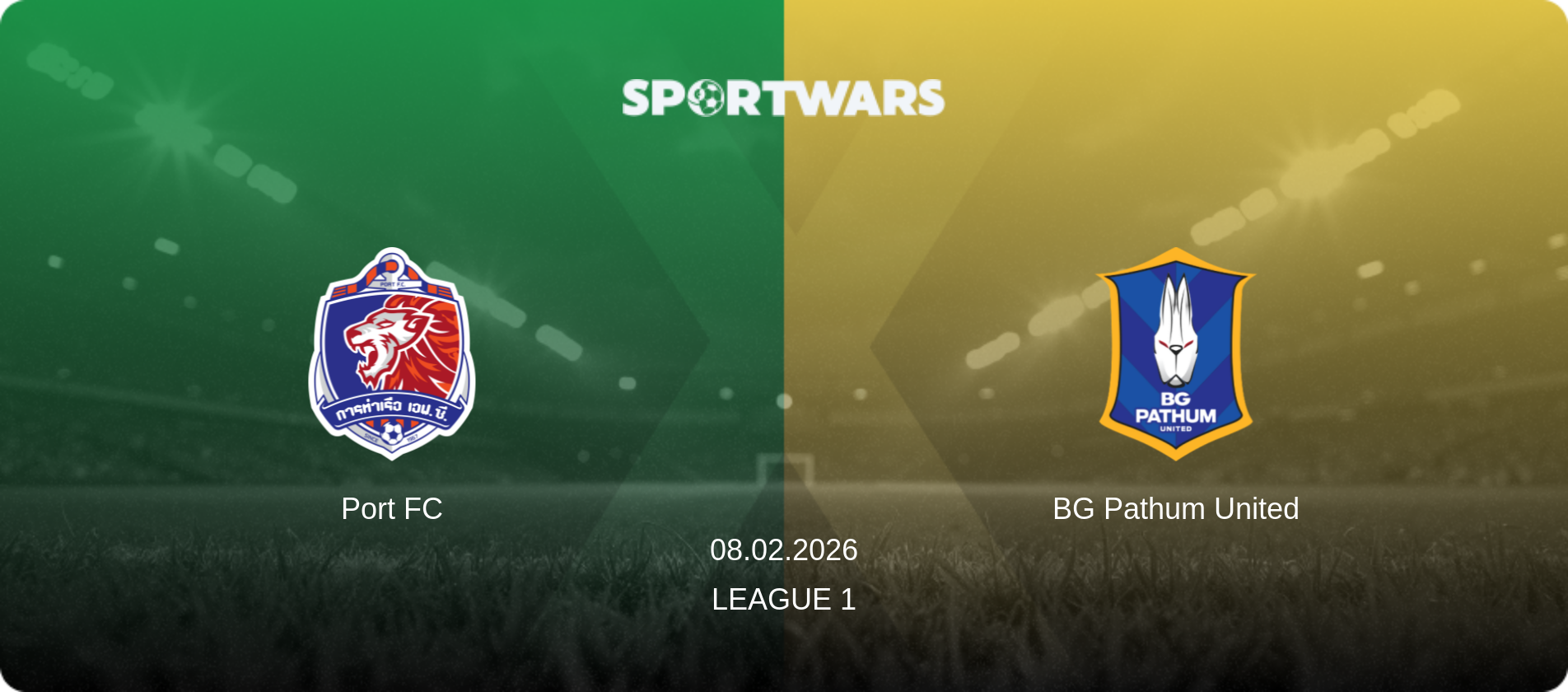 Port FC — BG Pathum United, 08.02.2026 — League 1 (match preview)