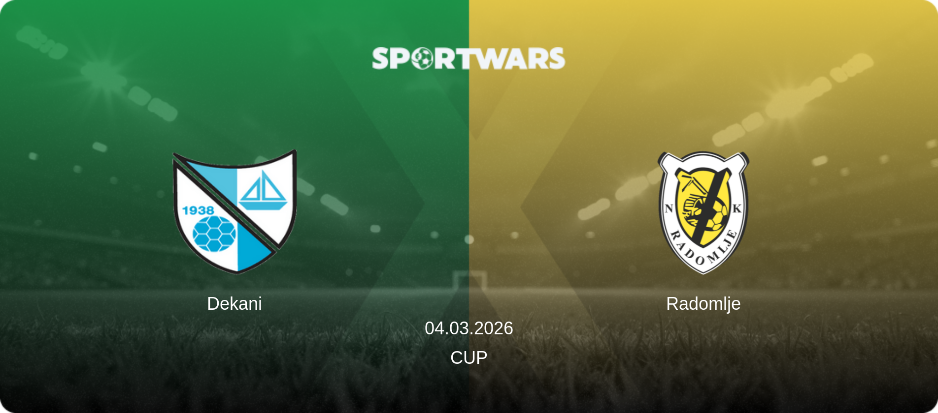 Dekani — Radomlje, 04.03.2026 — Cup (match preview)