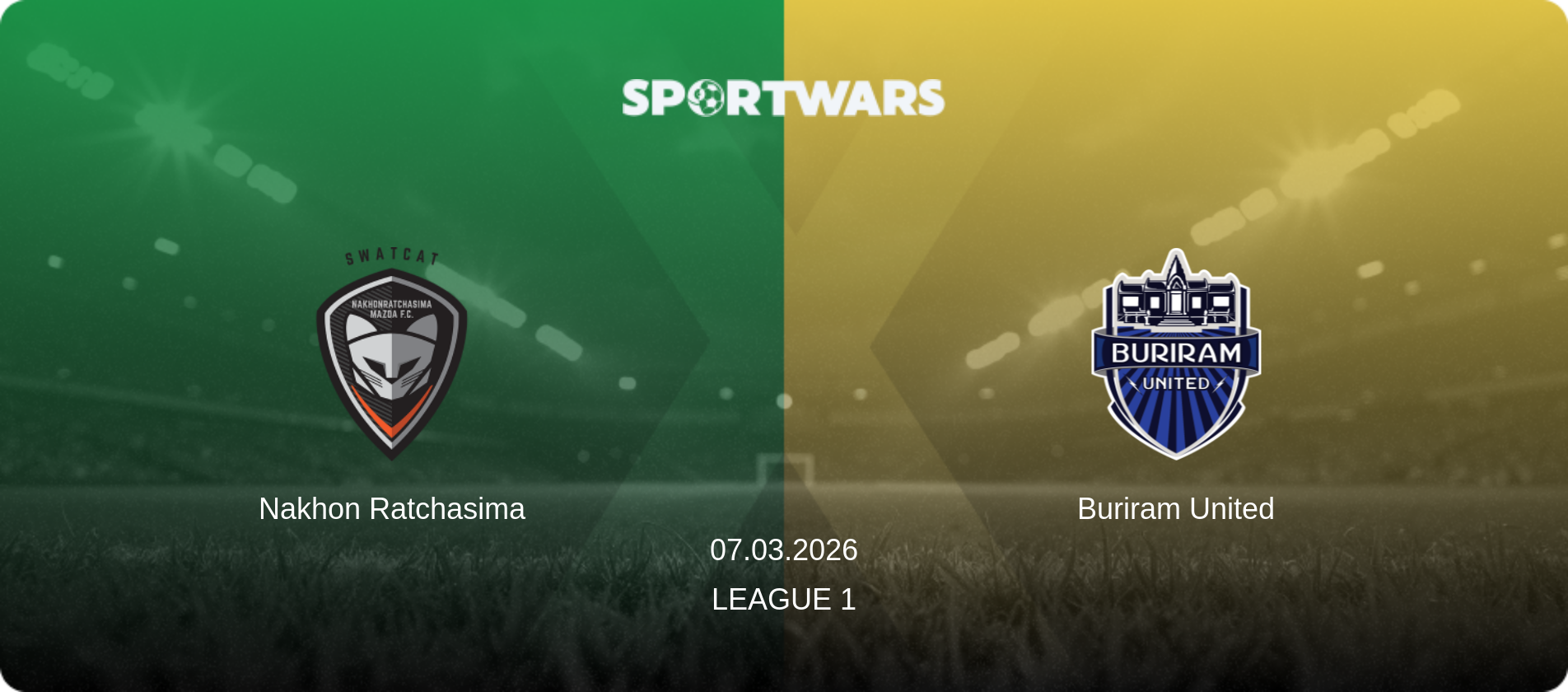 Nakhon Ratchasima — Buriram United, 07.03.2026 — League 1 (match preview)