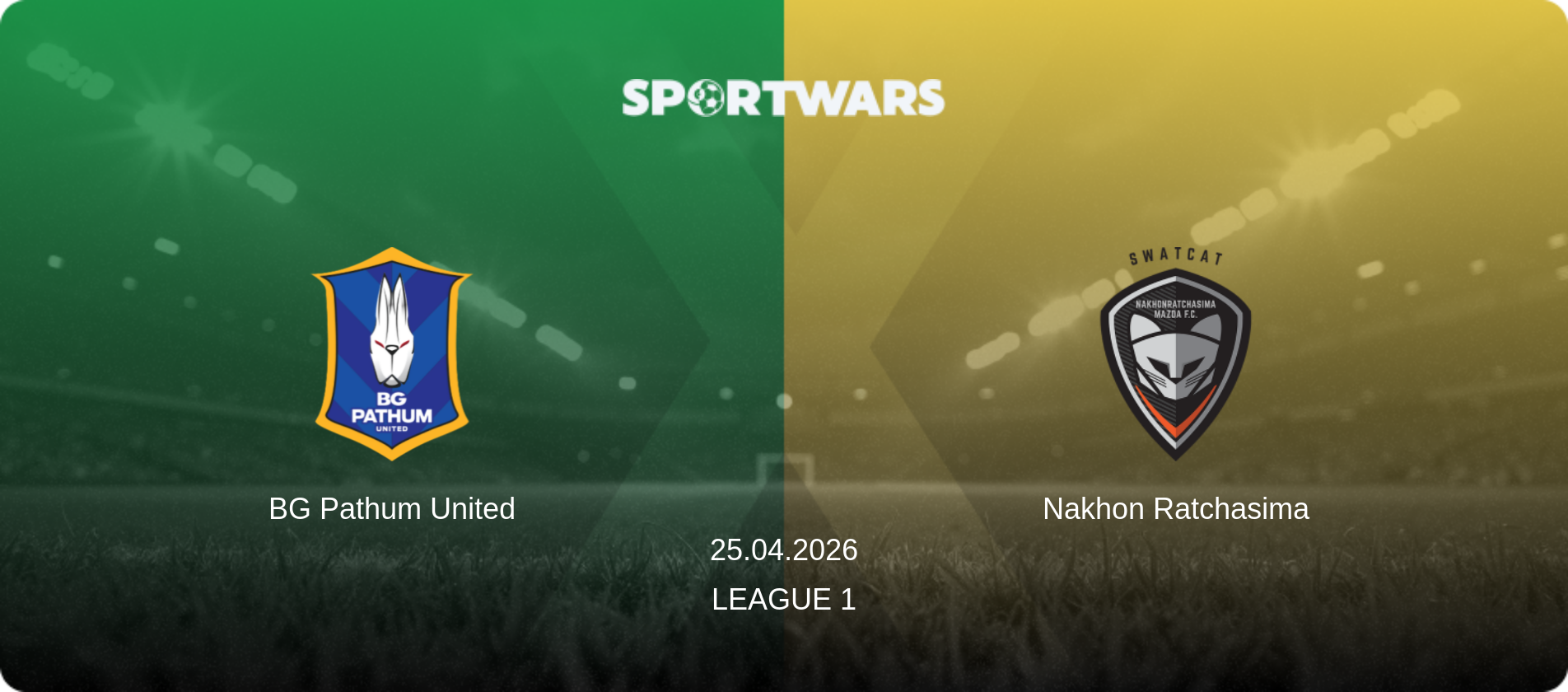 BG Pathum United — Nakhon Ratchasima, 25.04.2026 — League 1 (match preview)