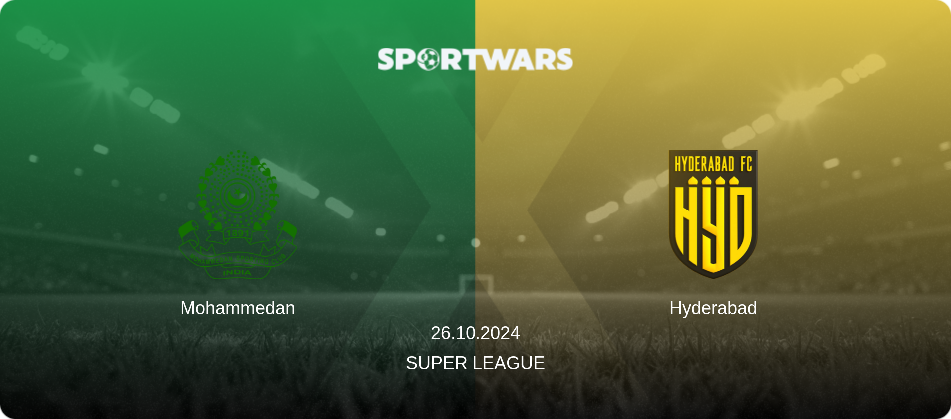Mohammedan — Hyderabad, 26.10.2024 — Super League (match preview)