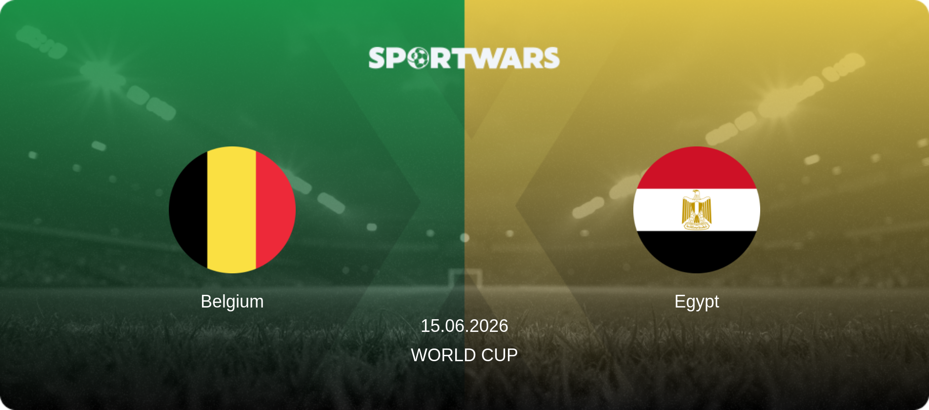 Belgium — Egypt, 15.06.2026 — World Cup (match preview)