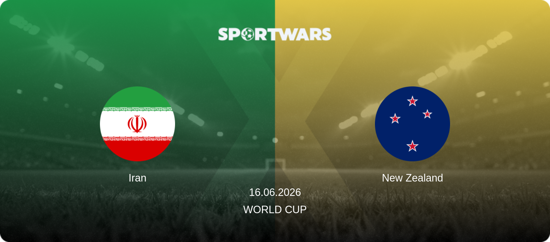 Iran — New Zealand, 16.06.2026 — World Cup (match preview)