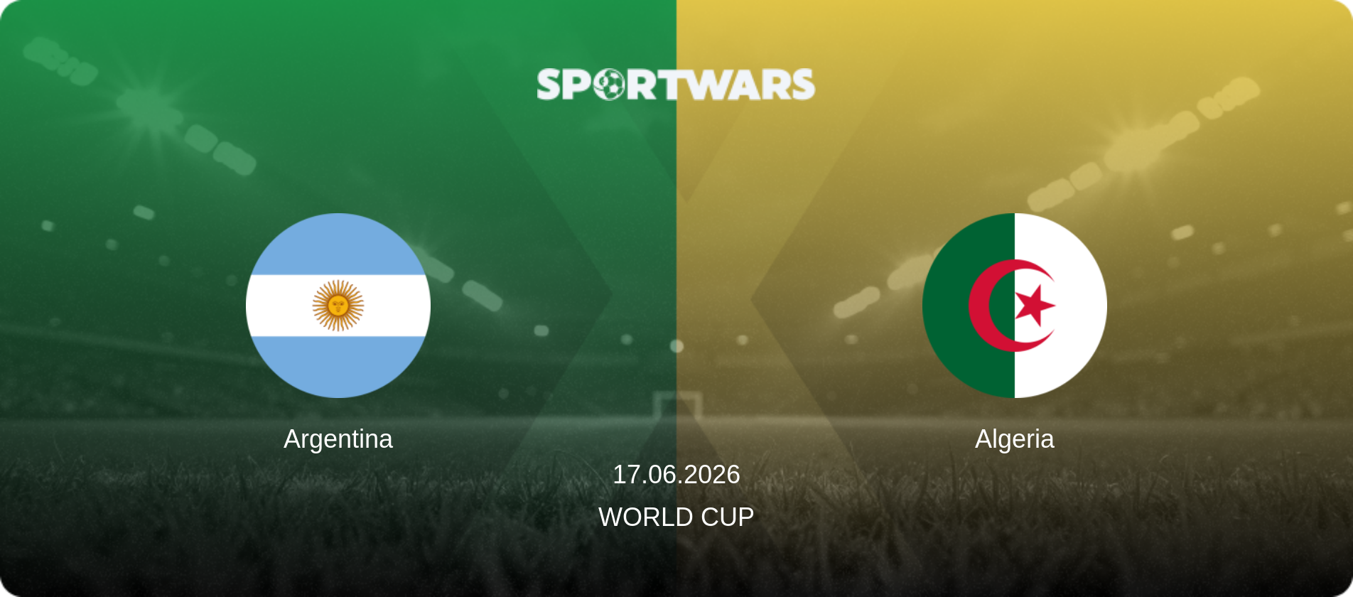 Argentina — Algeria, 17.06.2026 — World Cup (match preview)