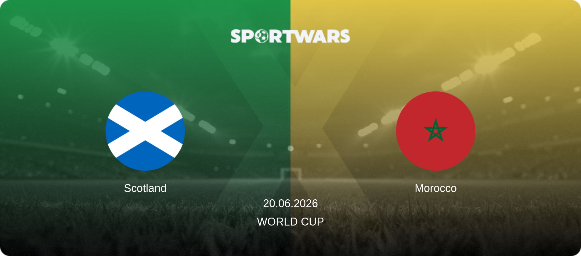 Scotland — Morocco, 20.06.2026 — World Cup (match preview)