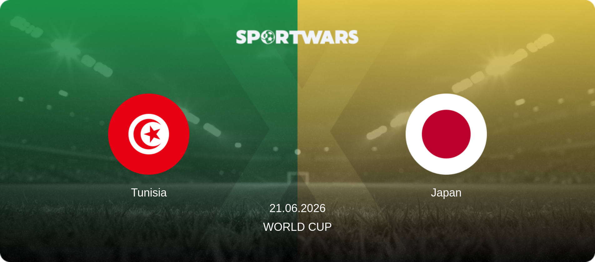 Tunisia — Japan, 21.06.2026 — World Cup (match preview)
