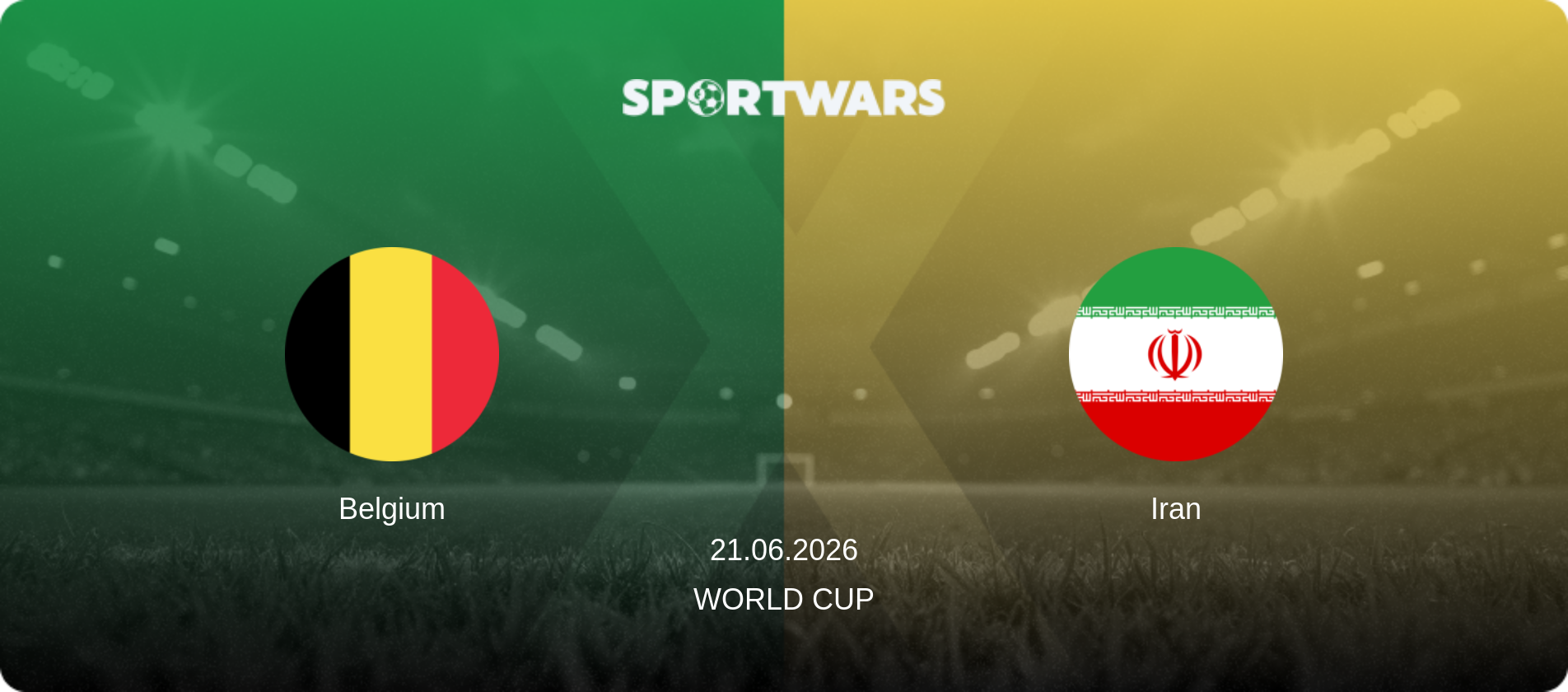 Belgium — Iran, 21.06.2026 — World Cup (match preview)