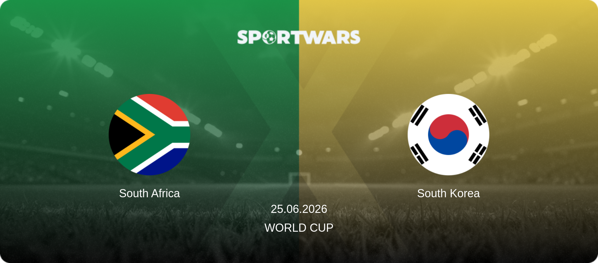 South Africa — South Korea, 25.06.2026 — World Cup (match preview)