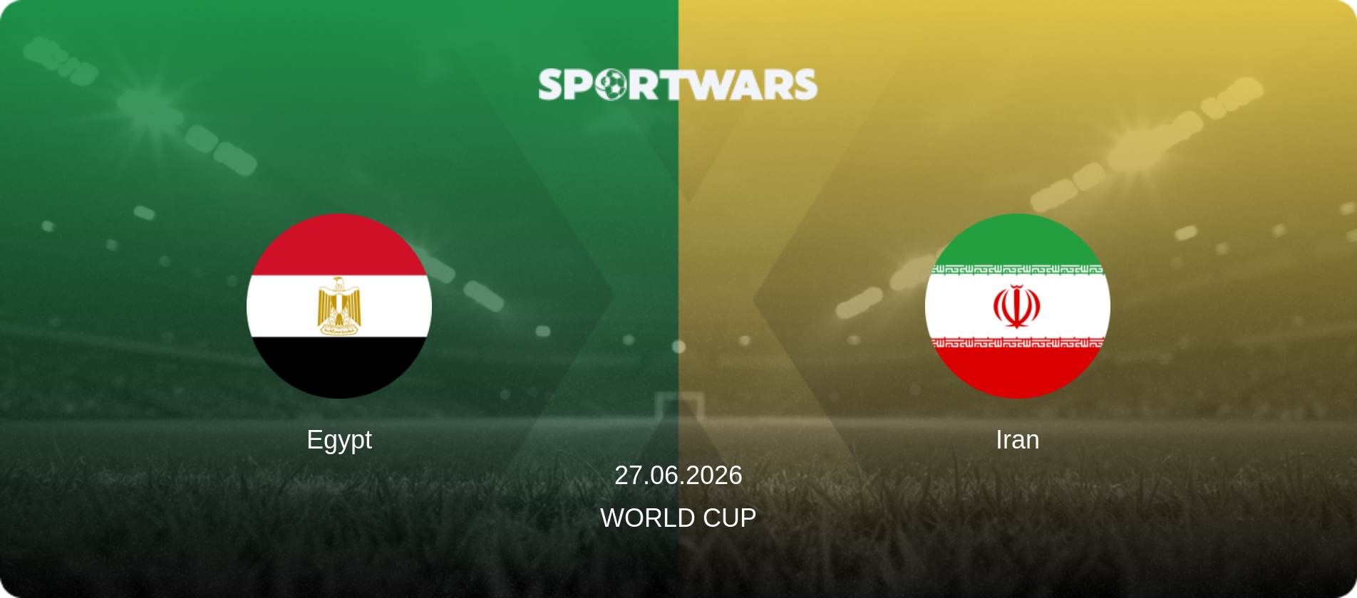Egypt — Iran, 27.06.2026 — World Cup (match preview)