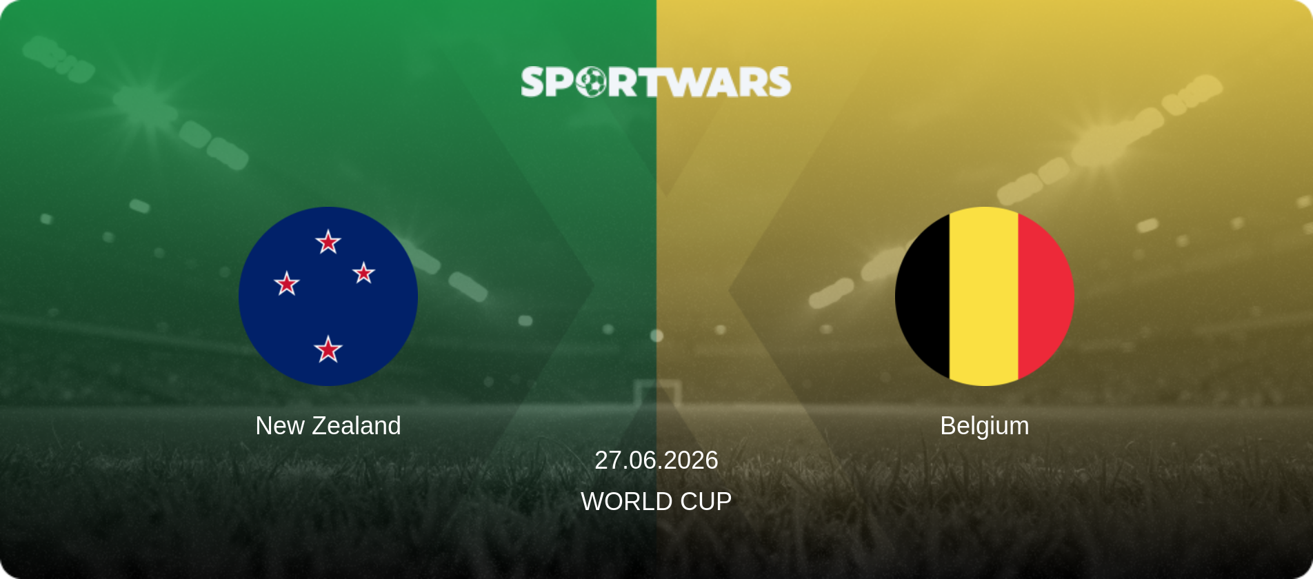 New Zealand — Belgium, 27.06.2026 — World Cup (match preview)