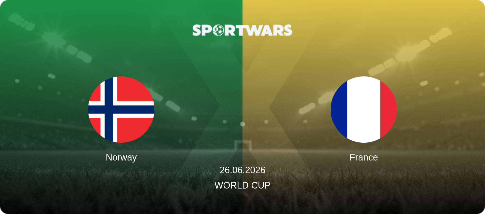Norway — France, 26.06.2026 — World Cup (match preview)