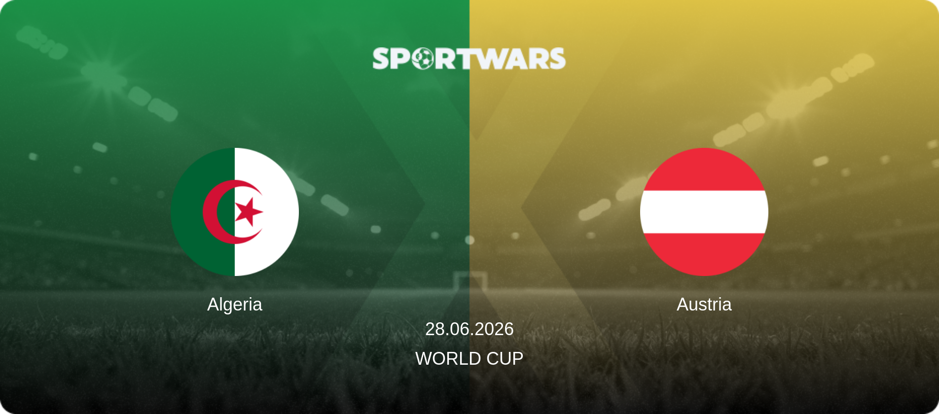 Algeria — Austria, 28.06.2026 — World Cup (match preview)