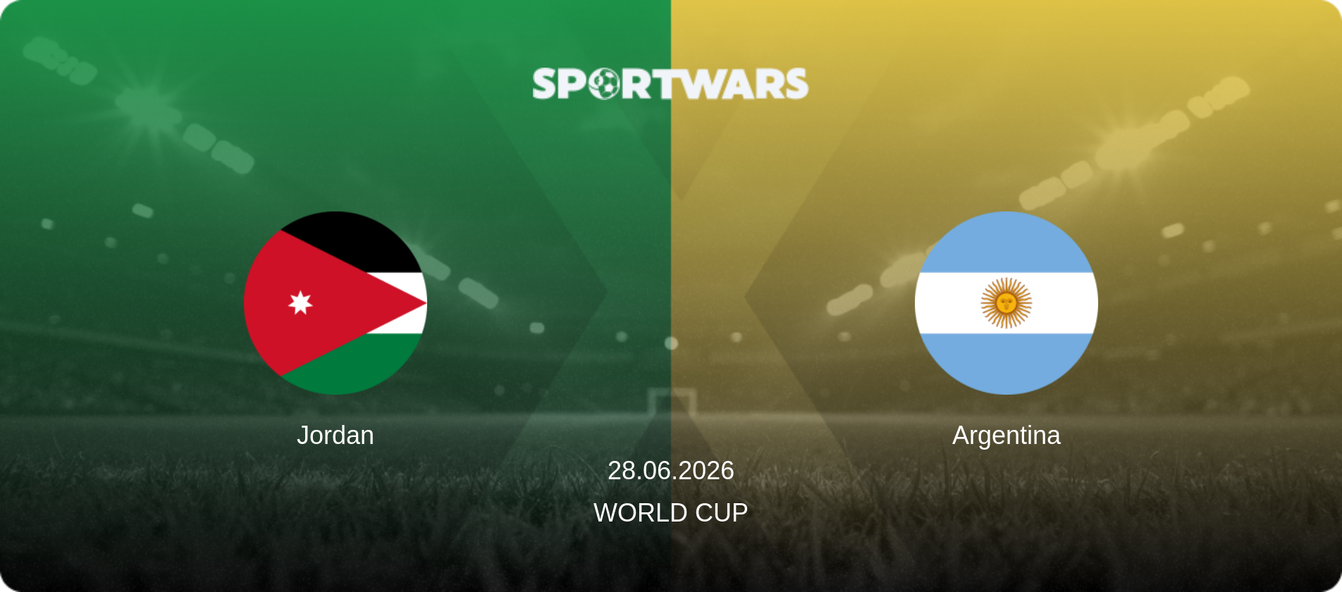 Jordan — Argentina, 28.06.2026 — World Cup (match preview)