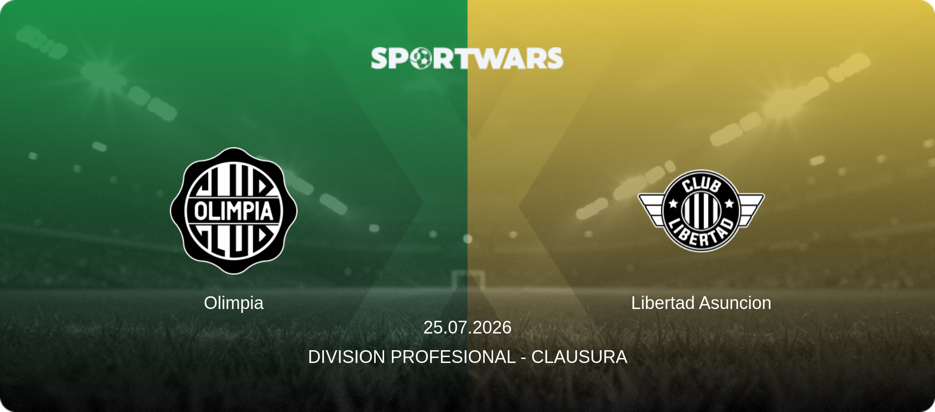 Olimpia — Libertad Asuncion, 25.07.2026 — Division Profesional - Clausura (match preview)