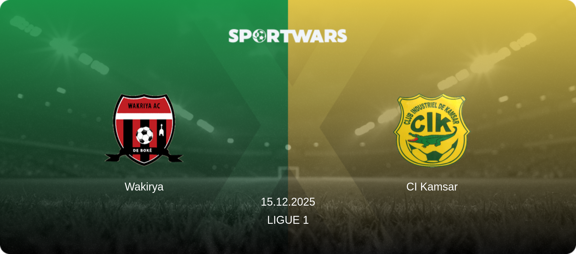 Wakirya — CI Kamsar, 15.12.2025 — Ligue 1 (match preview)