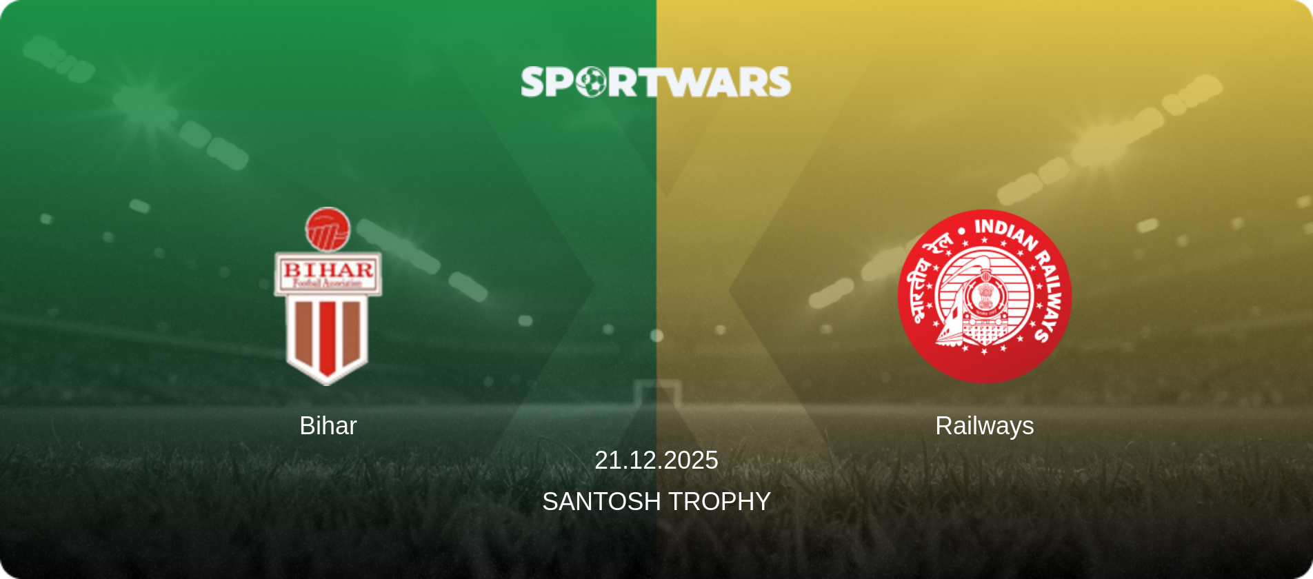 Bihar — Railways, 21.12.2025 — Santosh Trophy (match preview)