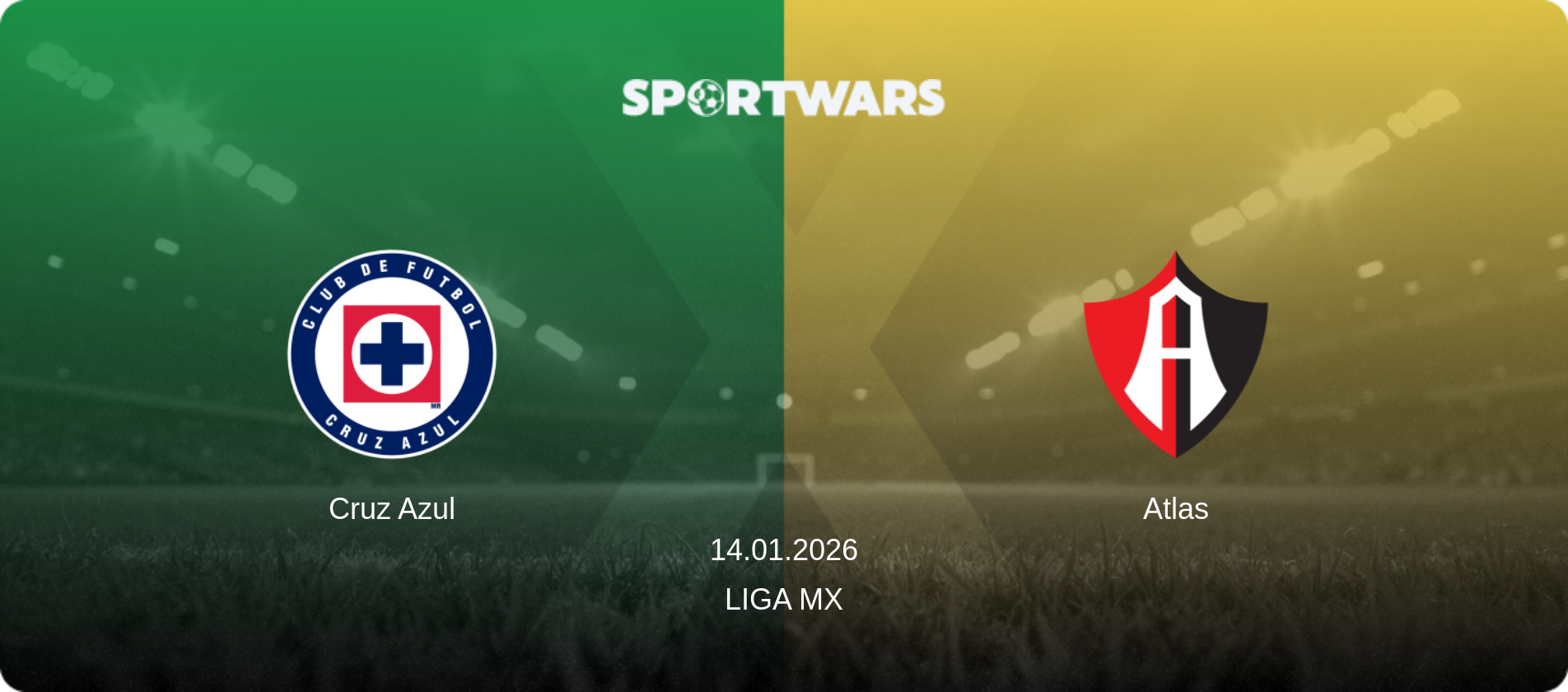 Cruz Azul — Atlas, 14.01.2026 — Liga MX (match preview)