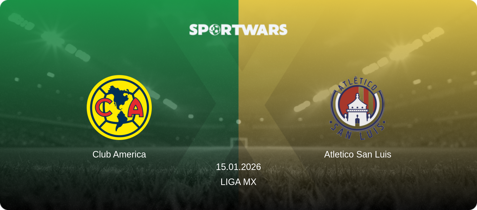 Club America — Atletico San Luis, 15.01.2026 — Liga MX (match preview)