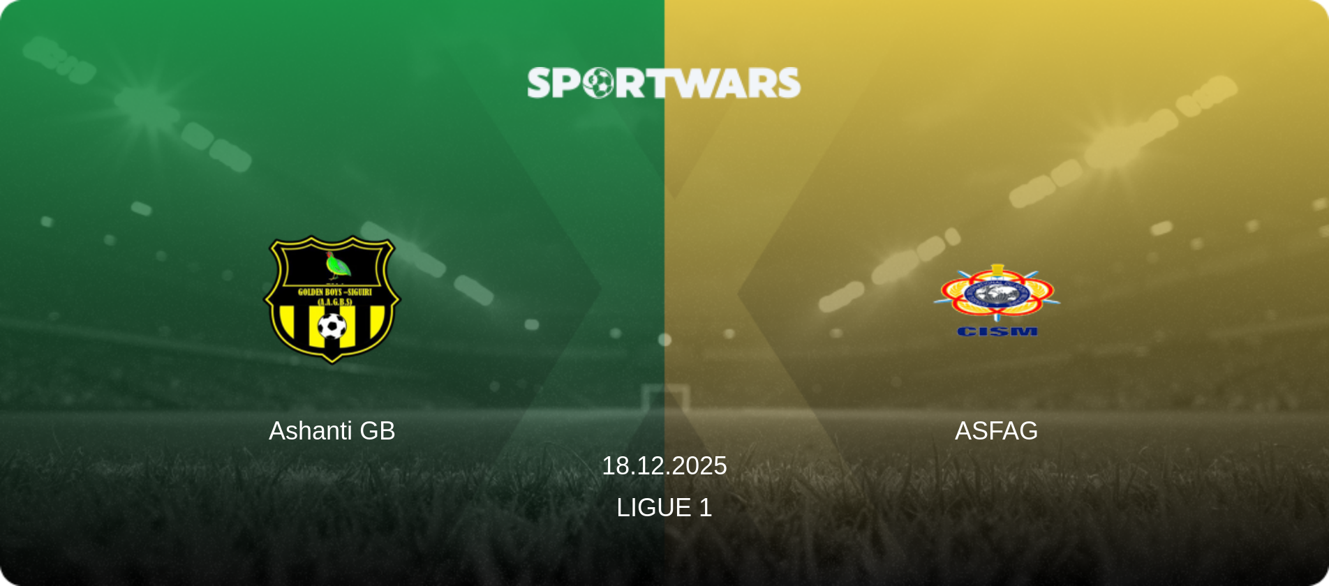 Ashanti GB — ASFAG, 18.12.2025 — Ligue 1 (match preview)