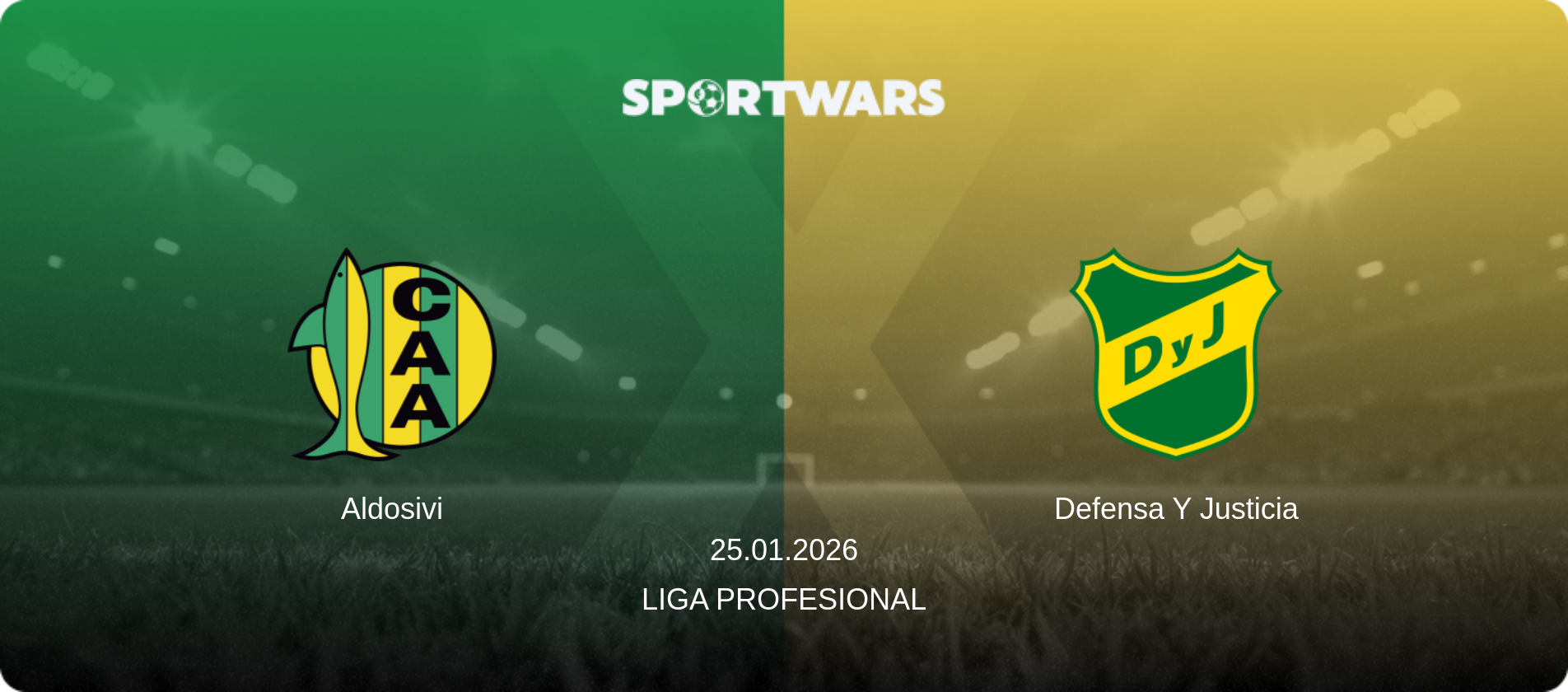 Aldosivi — Defensa Y Justicia, 25.01.2026 — Liga Profesional (match preview)